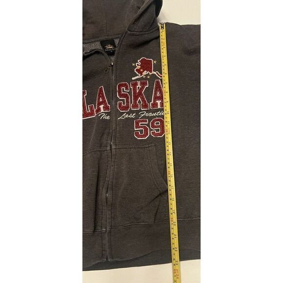 Alaska Zip-Up Jacket Unisex Small Medium Gray Red Gorpcore - Picture 6 of 7